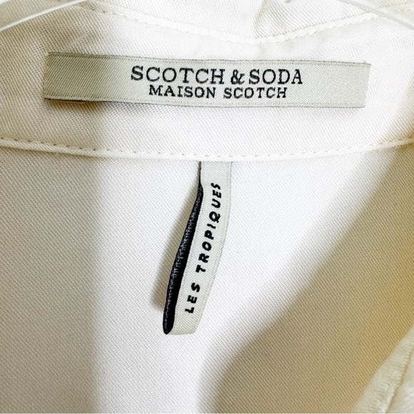 Anthropologie Scotch & Soda Holiday Tropical Shirt Dress Size XS - Picture 14 of 16